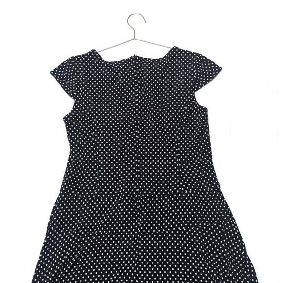Nine & Co. | Polka Dot Midi | Drop Waist Dress | Shabby Chic | Summer | Trendy | - Picture 7 of 8